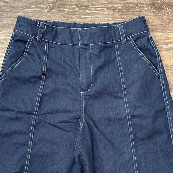 NY& Company Super Wide Leg Women's Jeans in Dark Blue - Picture 3 of 12